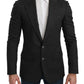 Dolce & Gabbana Elegant Gray Slim Fit Formal Blazer