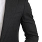 Dolce & Gabbana Elegant Gray Slim Fit Formal Blazer