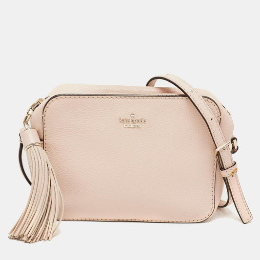 Pink Leather Kingston Drive Arla Crossbody Bag