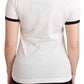 Dolce & Gabbana Elegant White Cotton Crewneck Tee with Motive