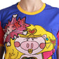 Dolce & Gabbana Chic Crewneck Cotton Tee with Supergirl Motive