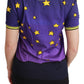 Dolce & Gabbana Elegant Crewneck Motive Tee in Purple