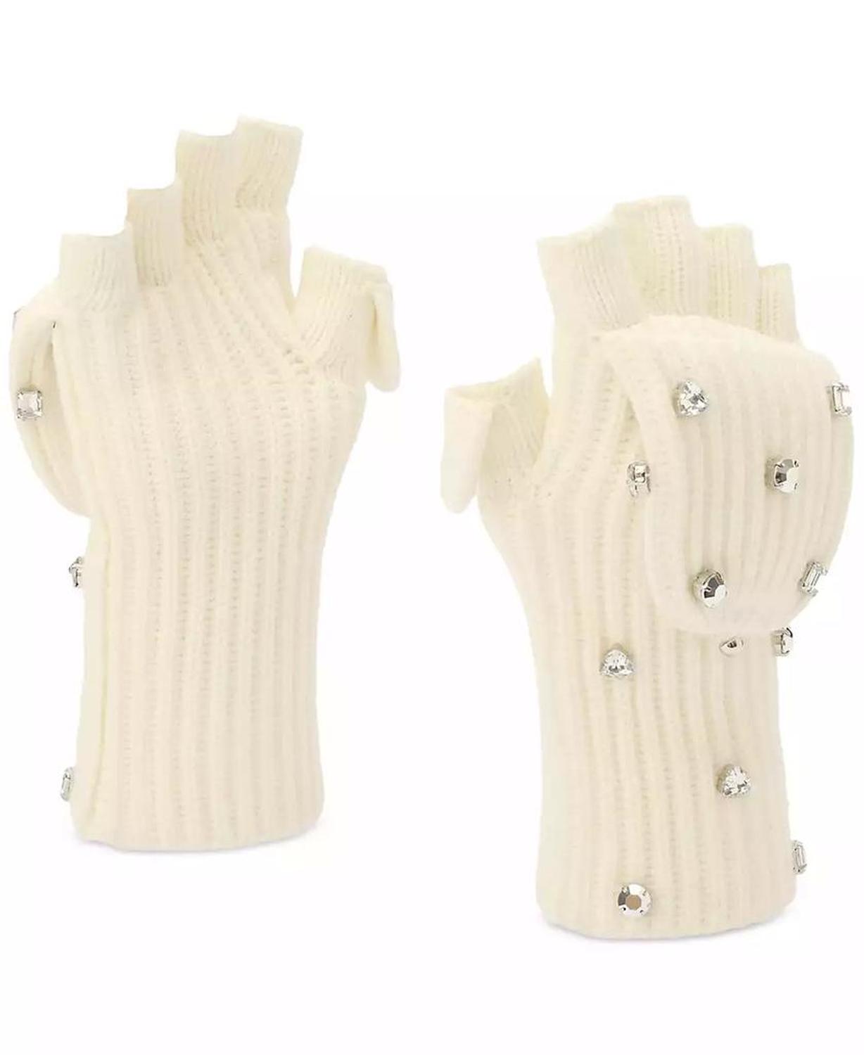 Women's Embellished Pop-Top Gloves