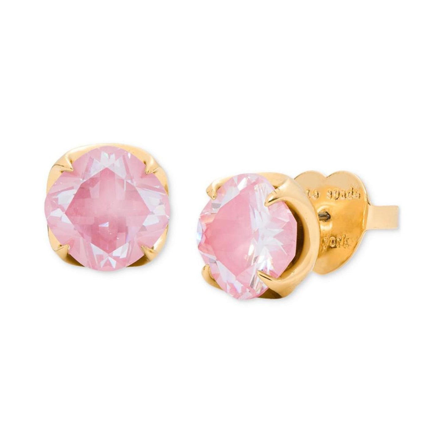 Gold-Tone Color Cubic Zirconia Stud Earrings