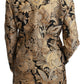 Dolce & Gabbana Elegant Gold Floral Jacquard Blazer