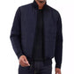 Men's Mixed-Media Knit-Sleeve Puffer Jacket