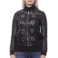 19V69 Italia Chic Eco-Leather Studded Slim Jacket