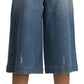 Dolce & Gabbana Elegant Wide Leg Cropped Denim Trousers