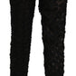 Dolce & Gabbana Elegant Straight Cropped Lace Trousers