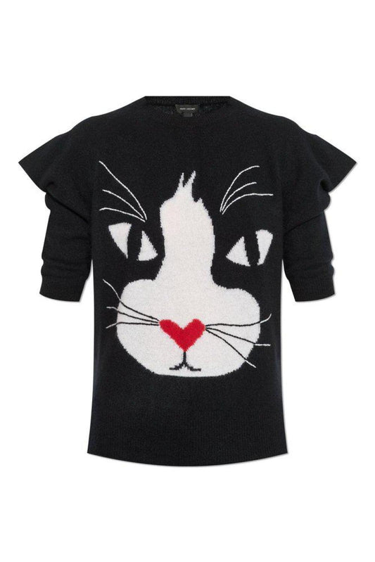 Marc Jacobs The Cat Wide-Shoulder Jumper