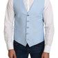 Dolce & Gabbana Elegant Azure Men's Formal Vest