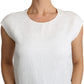 Dolce & Gabbana Elegant White Cotton Blend Blouse