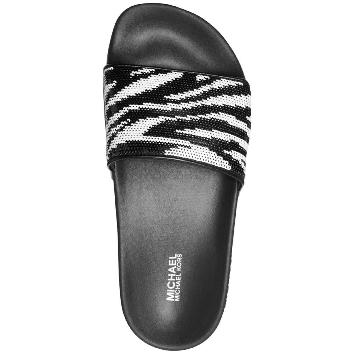 Women's Gilmore Zebra Sequin Slide Sandals