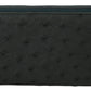 Dolce & Gabbana Exquisite Green Ostrich Leather Continental Wallet