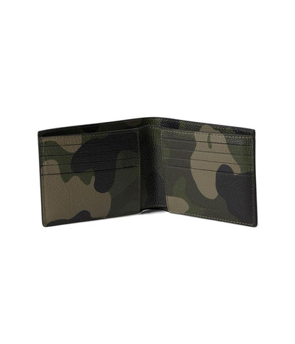 3-In-1 Wallet With Camo Print And Coach Graphic