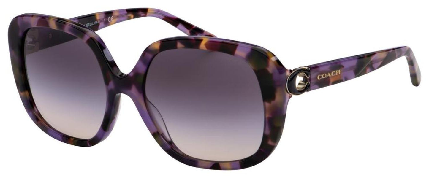 Coach Women's 56 mm Lavender Tortoise Sunglasses