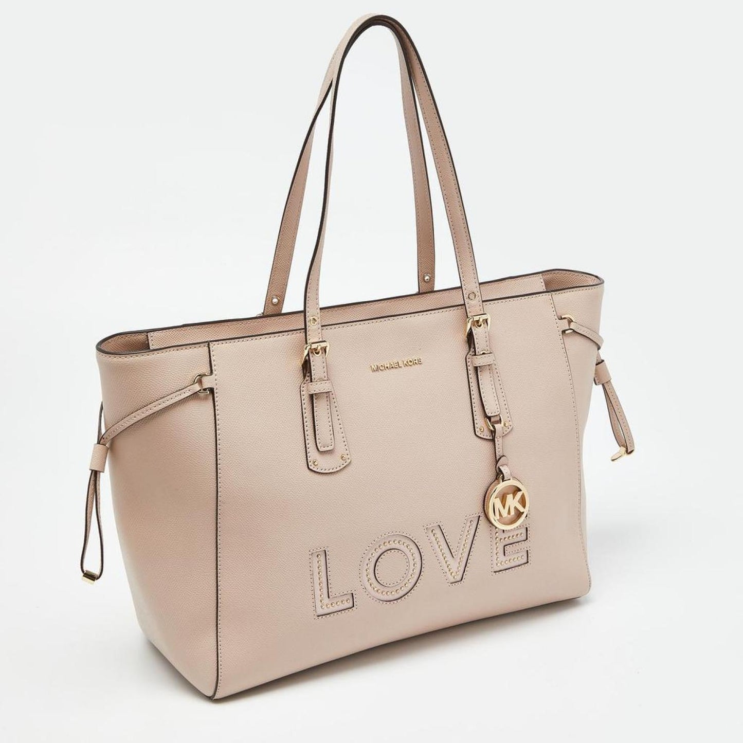 Michael Kors Leather Voyager Shopper Tote