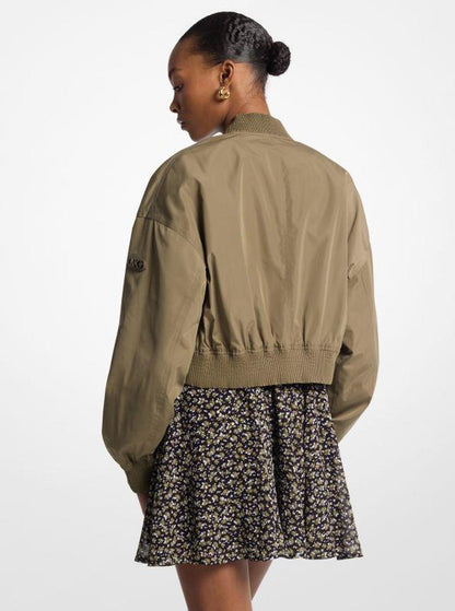 Cropped Bomber Jacket