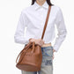 The Leather Shoulder Bucket Bag