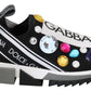 Dolce & Gabbana Black Crystal-Embellished Low Top Sneakers