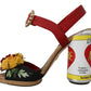 Dolce & Gabbana Multicolor Floral Crystal Embellished Sandals