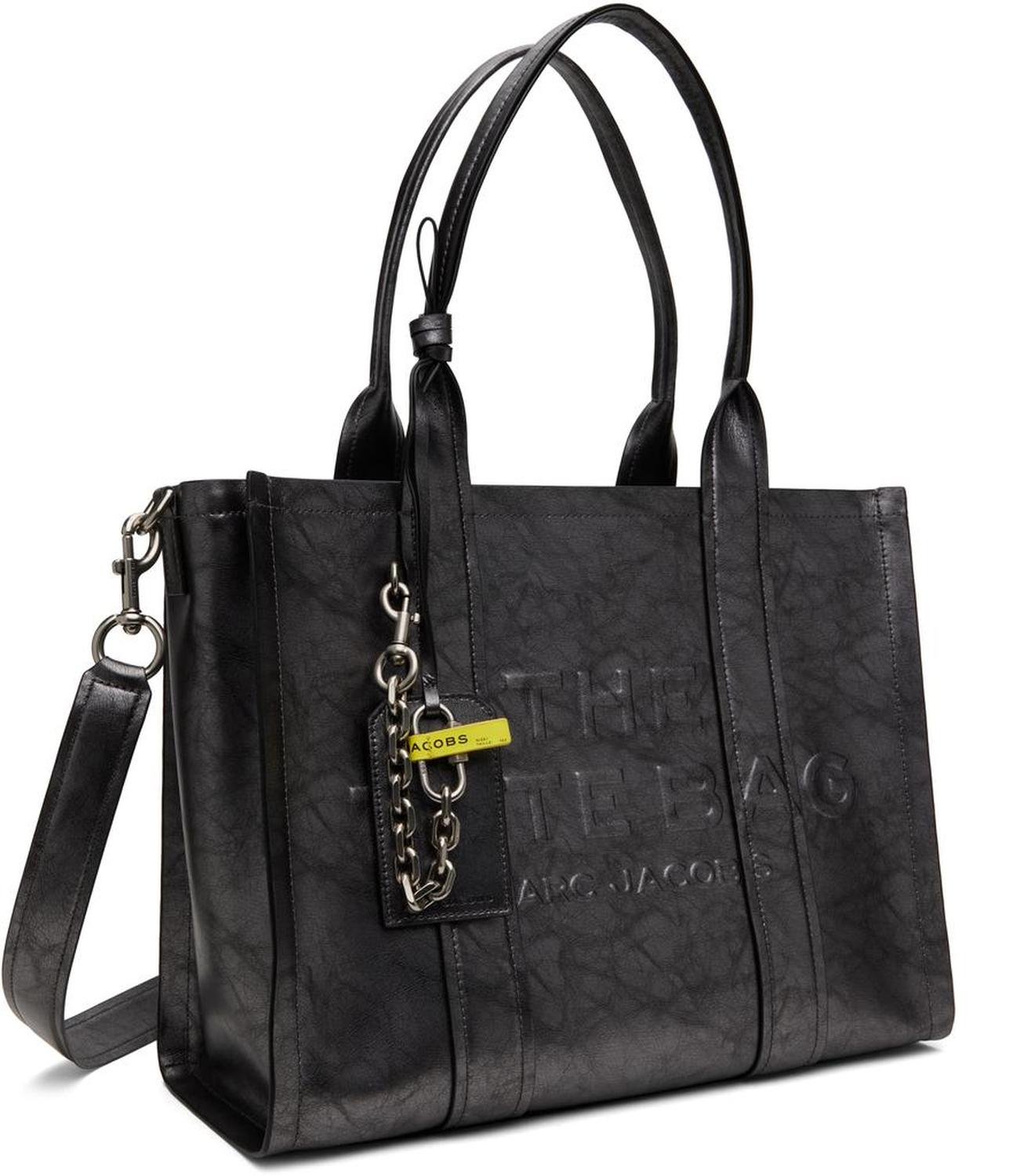 Gunmetal 'The Metallic Distressed Large' Tote