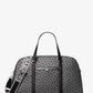 Jet Set Travel Extra-Large Metallic Logo Jacquard Weekender Bag