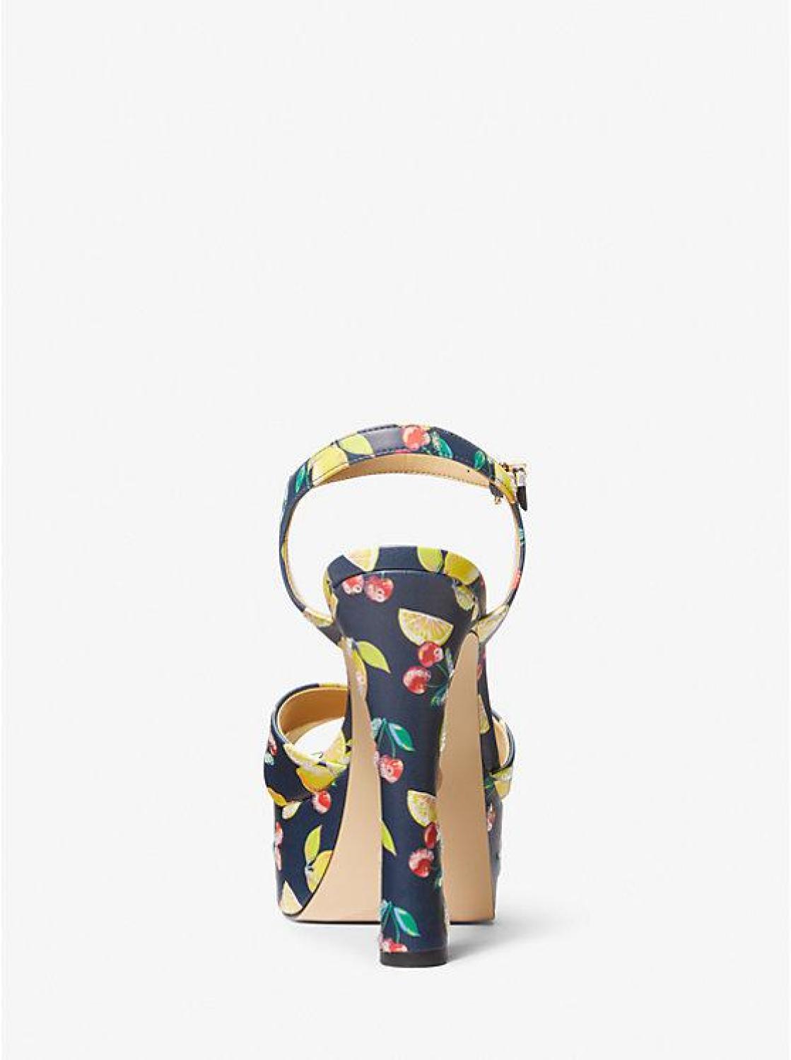 Leona Fruit Print Platform Sandal