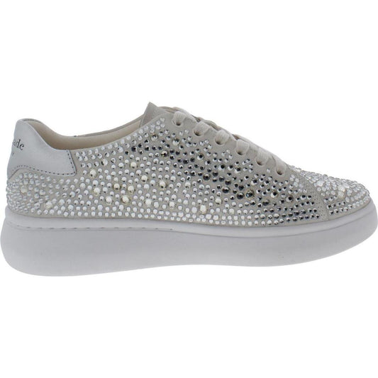 Lift Crystal Womens Suede Embellished Casual And Fashion Sneakers