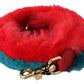 Dolce & Gabbana Elegant Red Lapin Fur Shoulder Strap