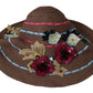 Dolce & Gabbana Elegant Floppy Straw Hat with Floral Accents