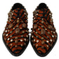 Dolce & Gabbana Tiger Pattern Crystal Embellished Flats