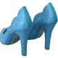 Dolce & Gabbana Crystal Embellished Blue Cinderella Pumps