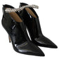 Jimmy Choo Elegant Black Patent Heeled Boots