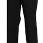 BENCIVENGA Elegant High Waist Straight Black Pants