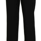 BENCIVENGA Elegant Black High Waist Straight Pants