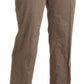 BENCIVENGA Elegant High Waist Straight Pants in Brown