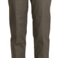 BENCIVENGA Elegant High Waist Cropped Pants in Gray