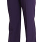 BENCIVENGA Elegant High Waist Violet Straight Pants