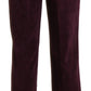 BENCIVENGA Elegant High Waist Straight Purple Pants