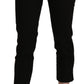 BENCIVENGA Elegant Black High Waist Cropped Pants