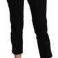 BENCIVENGA Elegant Black High Waist Cropped Pants