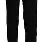 BENCIVENGA Elegant High Waist Straight Black Trousers