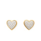 Heart Pave Studs