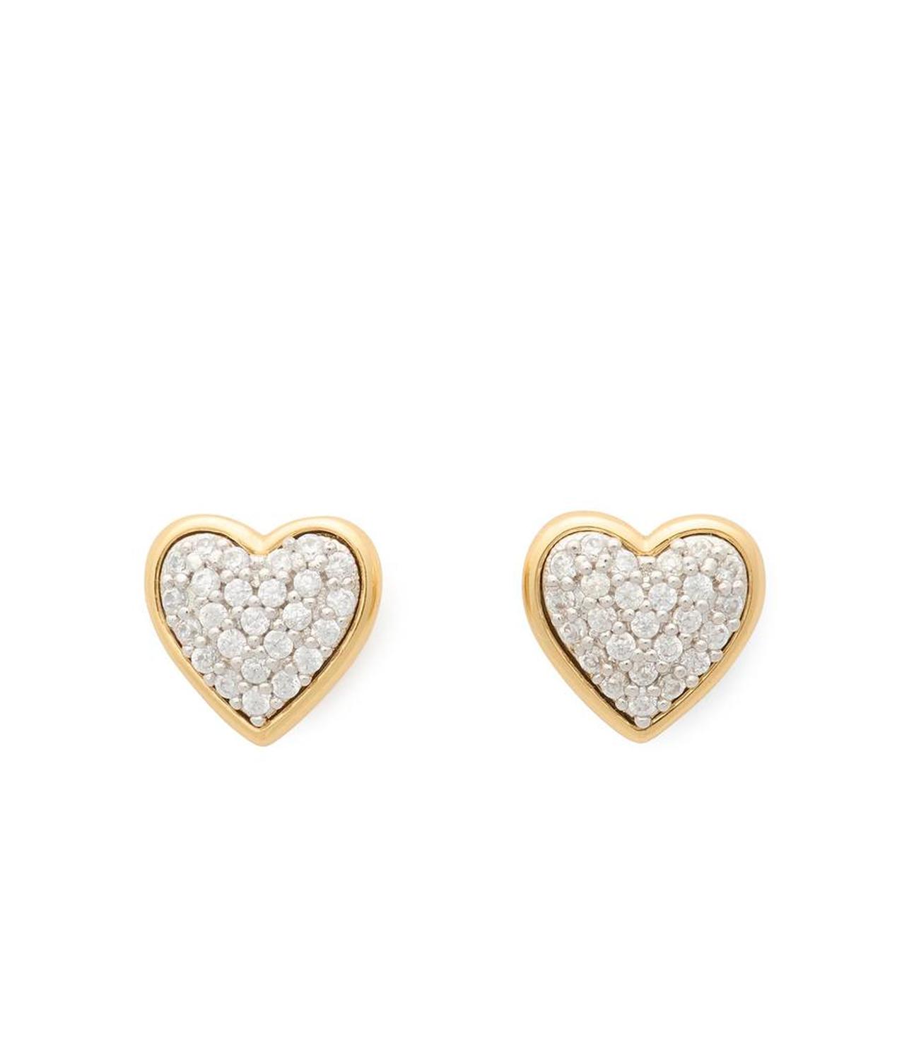 Heart Pave Studs