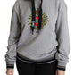 Dolce & Gabbana Exclusive Hooded Gray Cotton Sweater