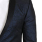 Dolce & Gabbana Elegant Martini Blue Slim Fit Blazer