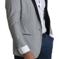 Dolce & Gabbana Elegant Silk Blend Light Gray Blazer