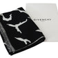 Givenchy Elegant Unisex Wool-Silk Scarf in Black & White