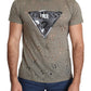 Guess Chic Brown Cotton Stretch T-Shirt